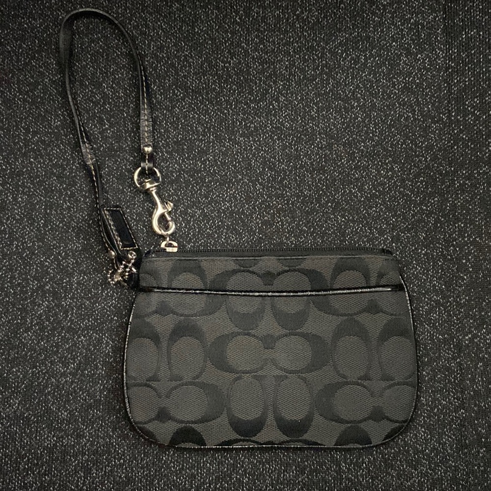 Coach Black Wristlet